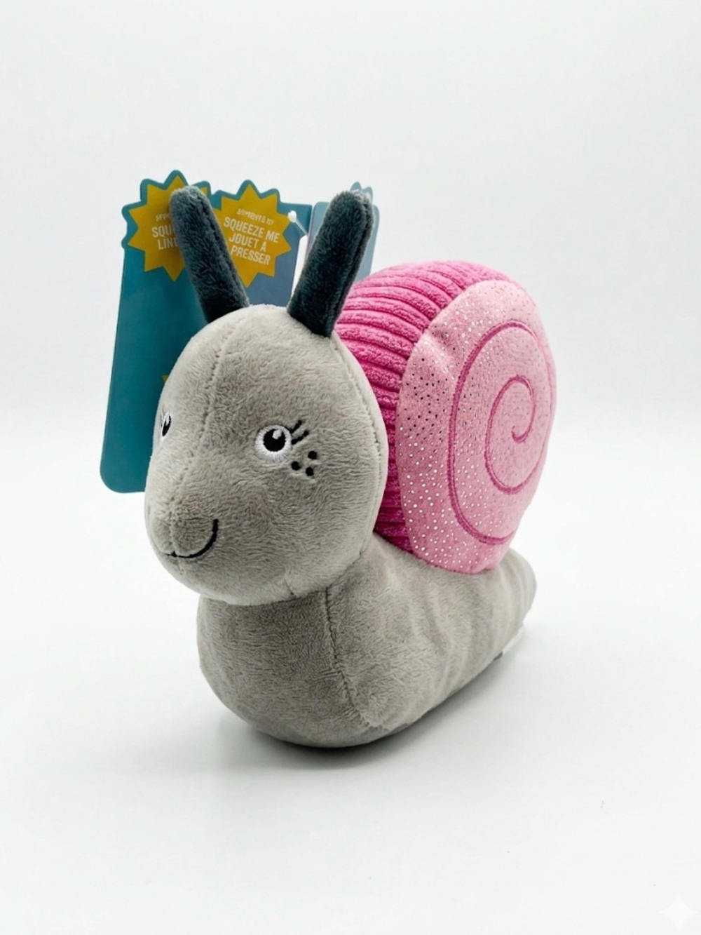 Fringe Studio Snail Mail Dog Toy with Plush with Squeaker